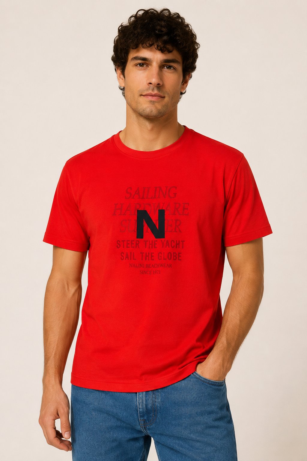NALINI - Tshirt rosso corallo