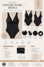 RAGNO - Costume intero nero