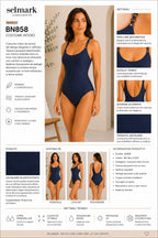 SELMARK - Costume intero blu navy