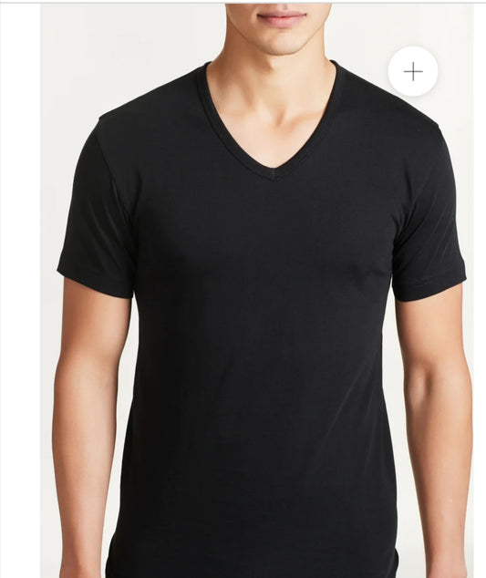 T-Shirt scollo a "V" mezza manica "Ragno"